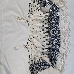 NWOT Divided Off Shoulder Tank Sz2